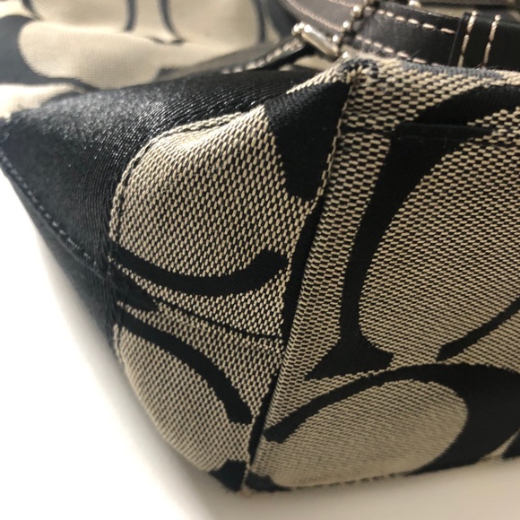 Coach Monogram Shoulder Tote Bag - Picture 3 of 14